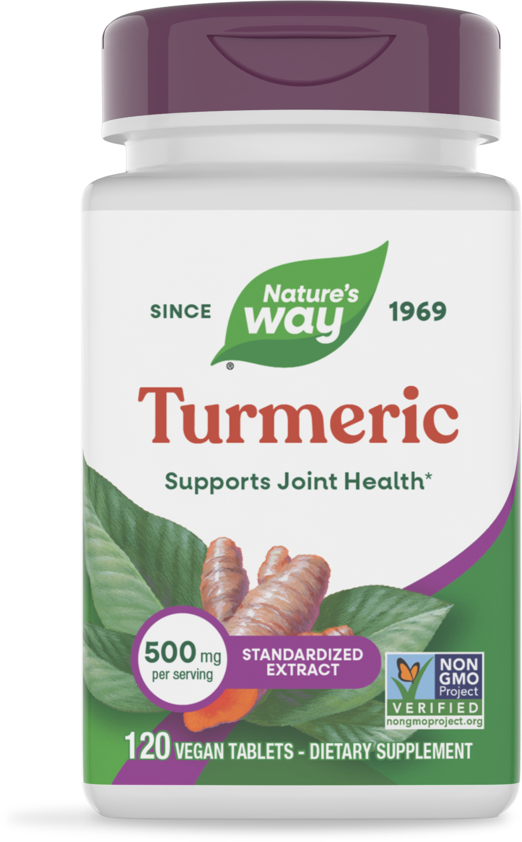 Куркума, Nature's Way Turmeric Premium Extract, 500 мг, 120 таблеток