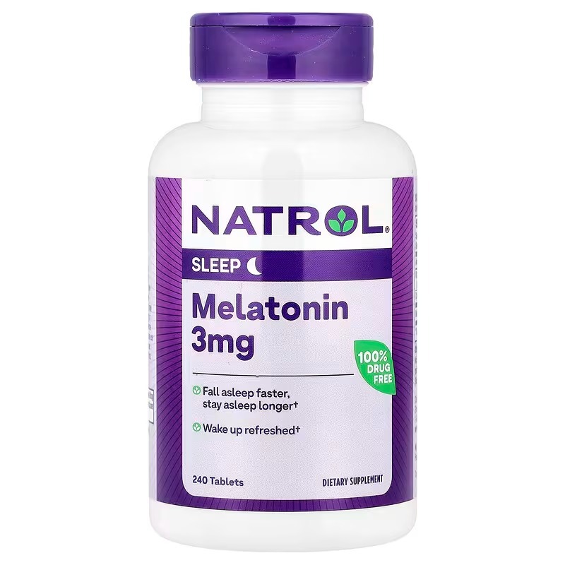 Мелатонін, Natrol Melatonin, 3 мг, 240 таблеток
