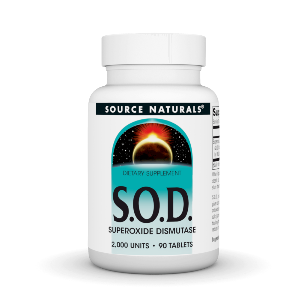 Ферменти СОД, Source Naturals SOD, 235 мг, 90 таблеток