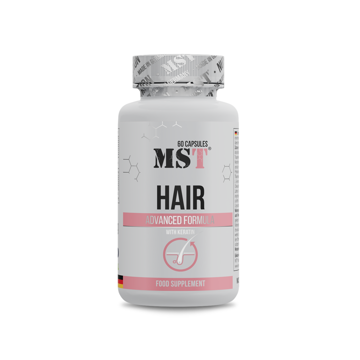 Комплекс для здоров'я волосся, MST Hair Advanced Formula, 60 капсул