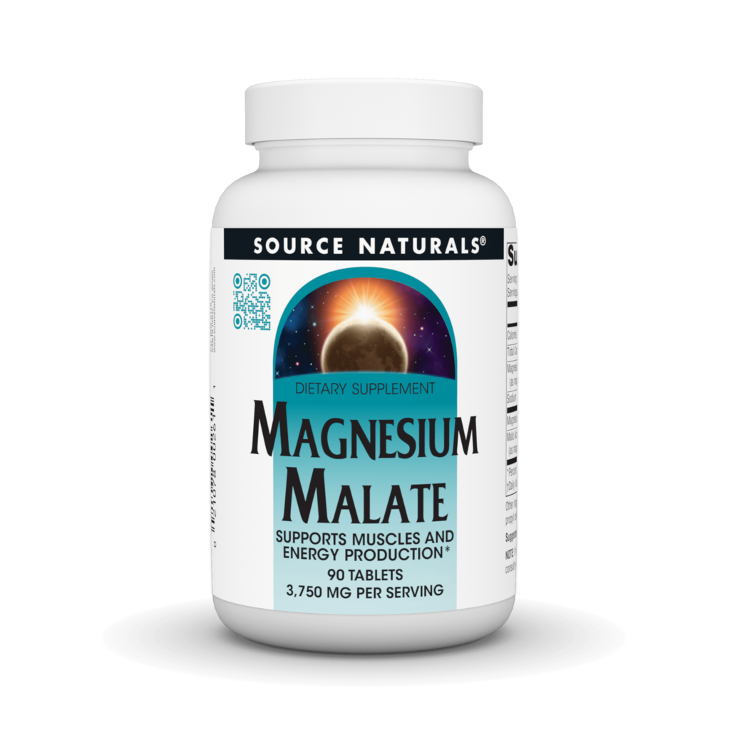 Магній малат, Source Naturals Magnesium Malate, 90 таблеток