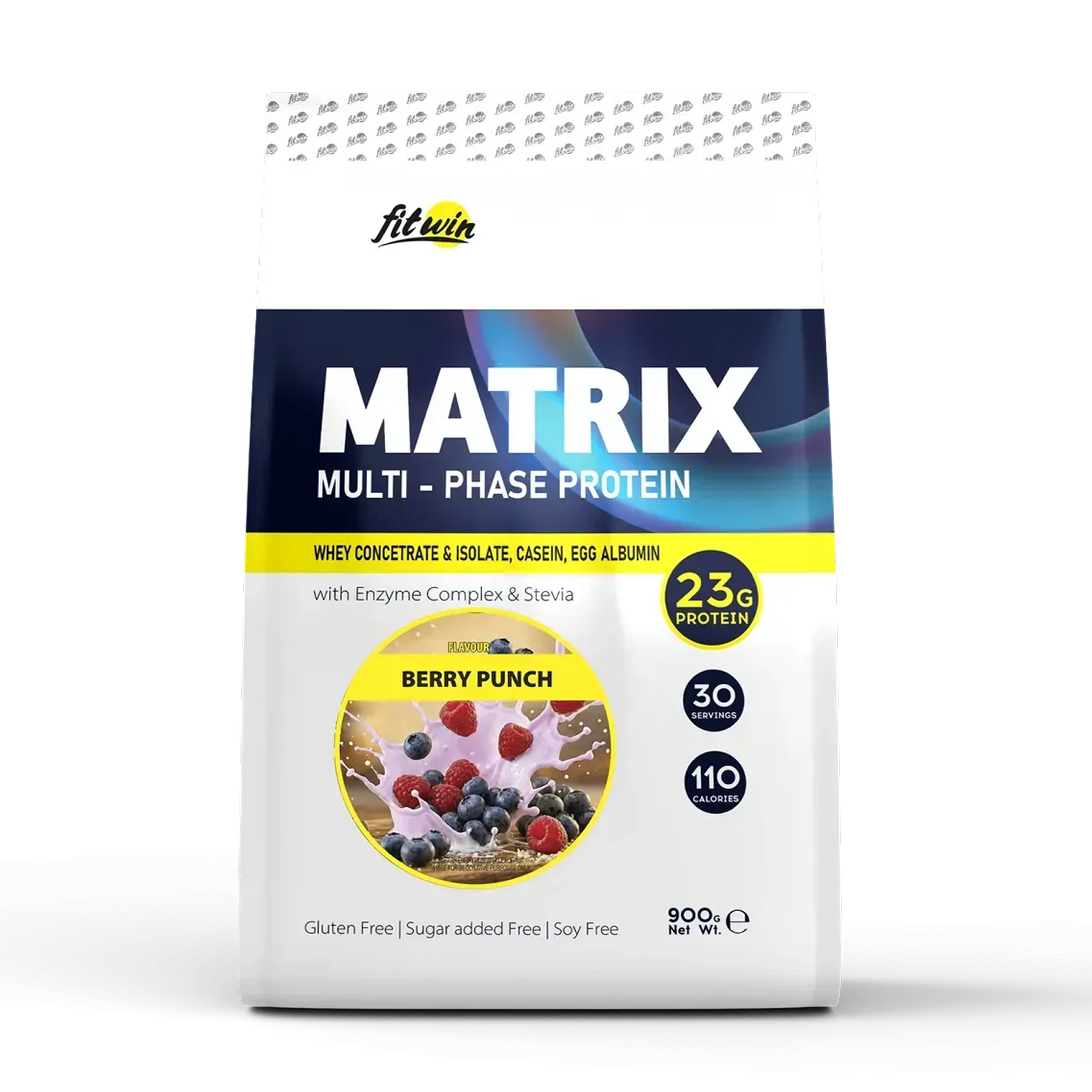 Протеїн комплексний, FitWin Matrix Multi-Phase Protein, 900 г (Ягідний пунш)