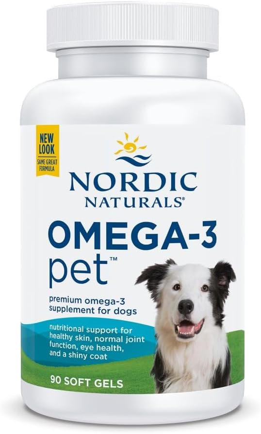 Омега-3 для здоров'я домашніх тварин, Nordic Naturals Omega-3 Pet, 90 м'яких капсул