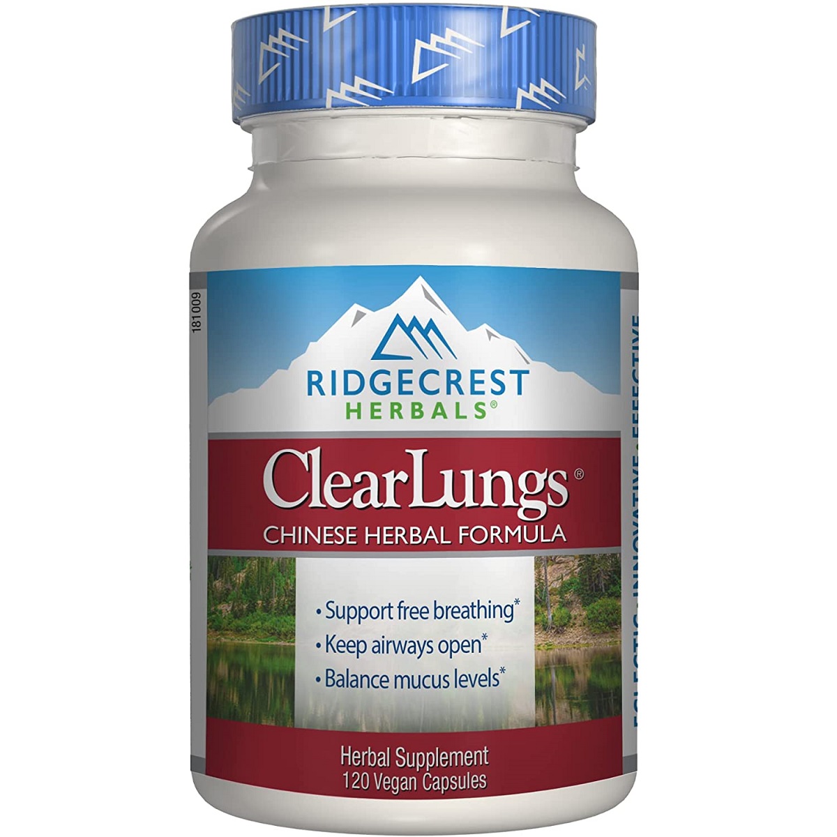 Комплекс для підтримки легенів, Ridgecrest Herbals Clear Lungs, 120 вегетаріанських капсул