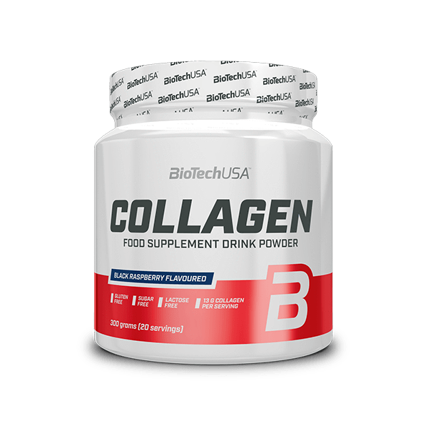 Колаген, BioTech Collagen, 300 г (Чорна малина)