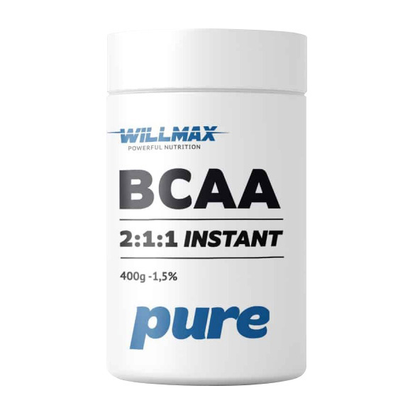 BCAA амінокислоти, Willmax BCAA 2:1:1 Instant, 400 г
