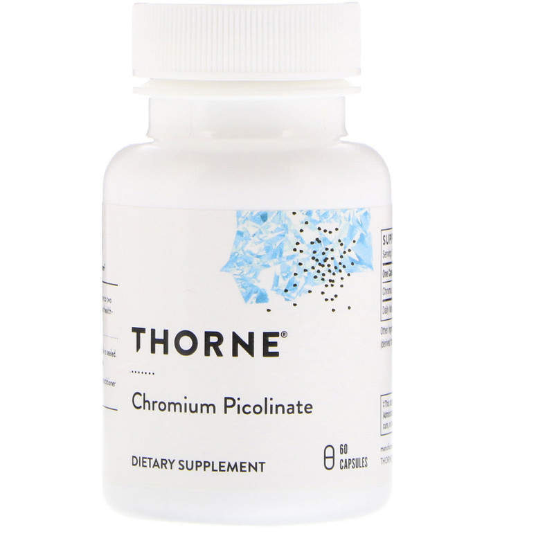 Хром піколінат, Chromium Picolinate, Thorne, 60 капсул