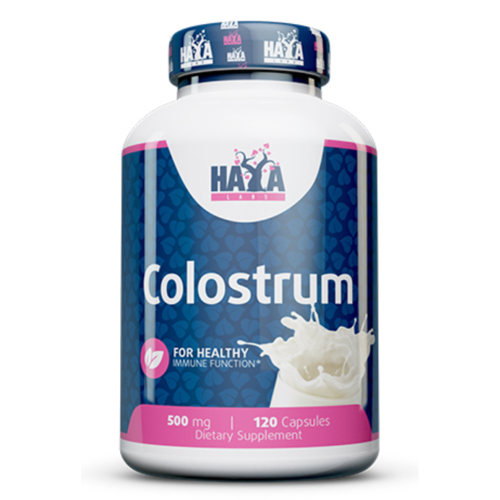 Колострум, Haya Labs Colostrum, 500 мг, 120 капсул
