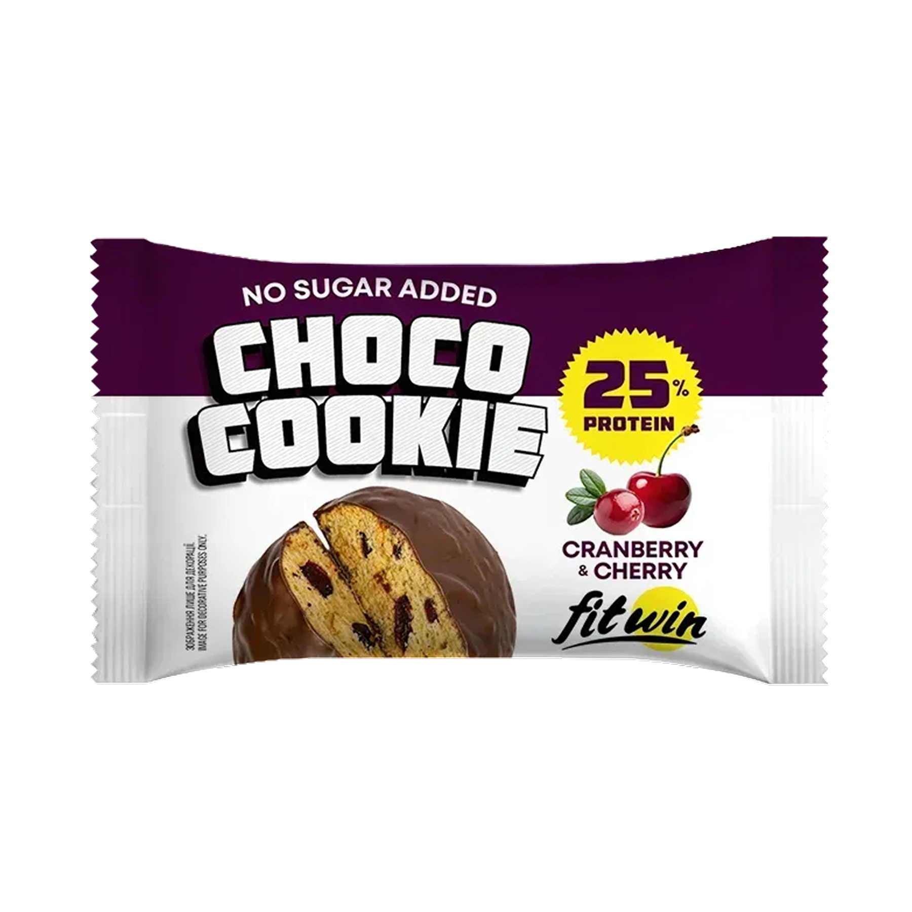 FitWin Choco Cookie (40 g, cranberry & cherry)