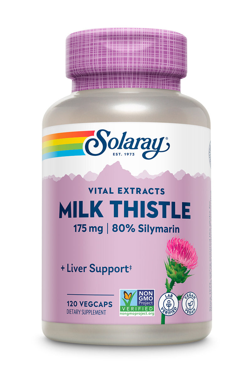 Екстракт насіння розторопші, Solaray Milk Thistle Seed Extract, 175 мг, 120 вегетаріанських капсул