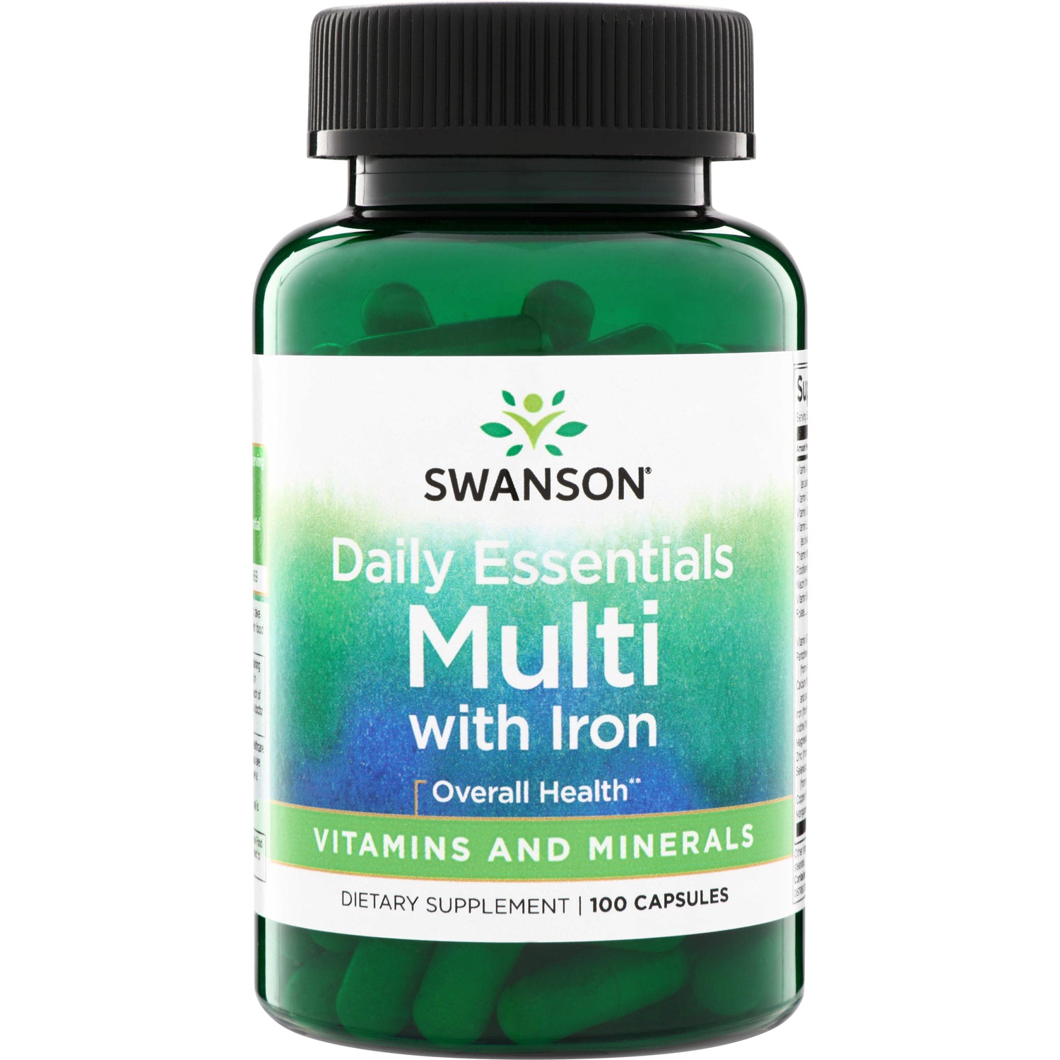 Мультивітаміни та мінерали, Swanson Multi and Mineral Daily, 100 капсул