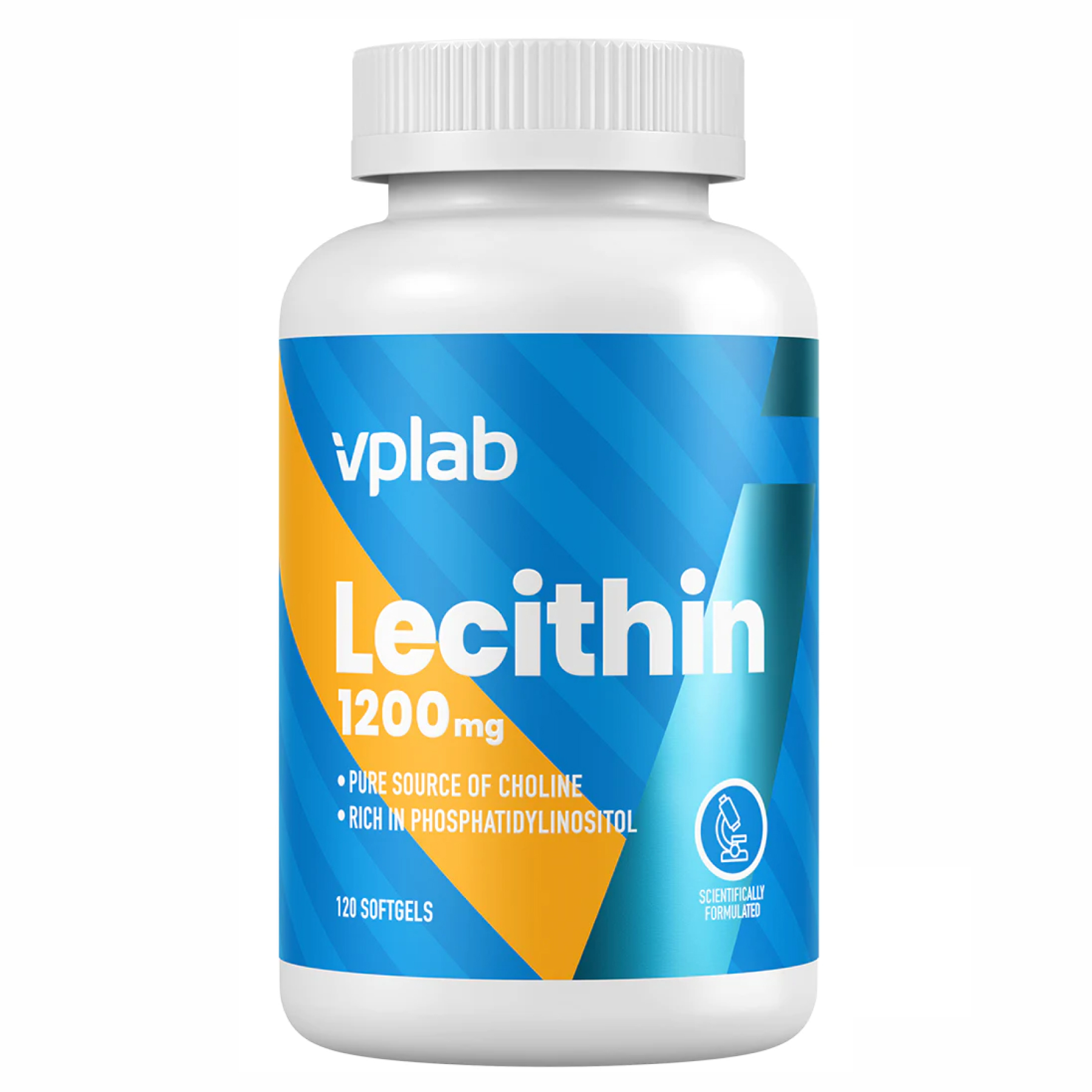 Лецитин, VP Lab Lecithin 1200, 1200 мг, 120 м'яких капсул