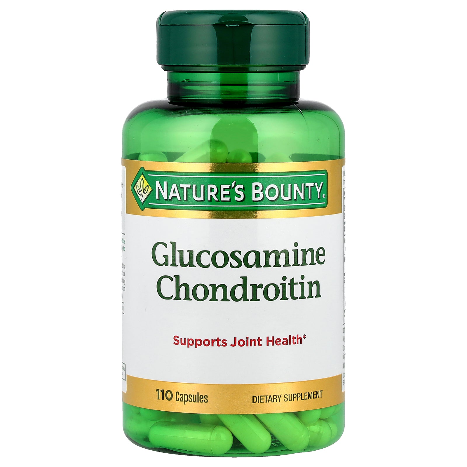 Глюкозамін та хондроїтин, Nature's Bounty Glucosamine Chondroitin, 110 капсул
