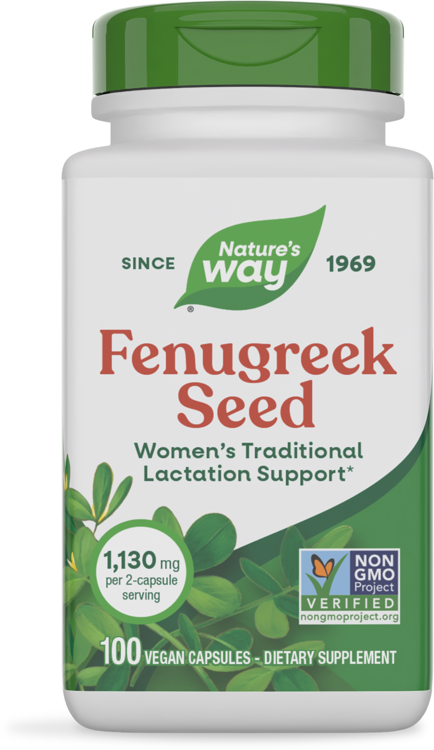 Пажитник, Nature's Way Fenugreek Seed, 565 мг, 100 вегетаріанських капсул