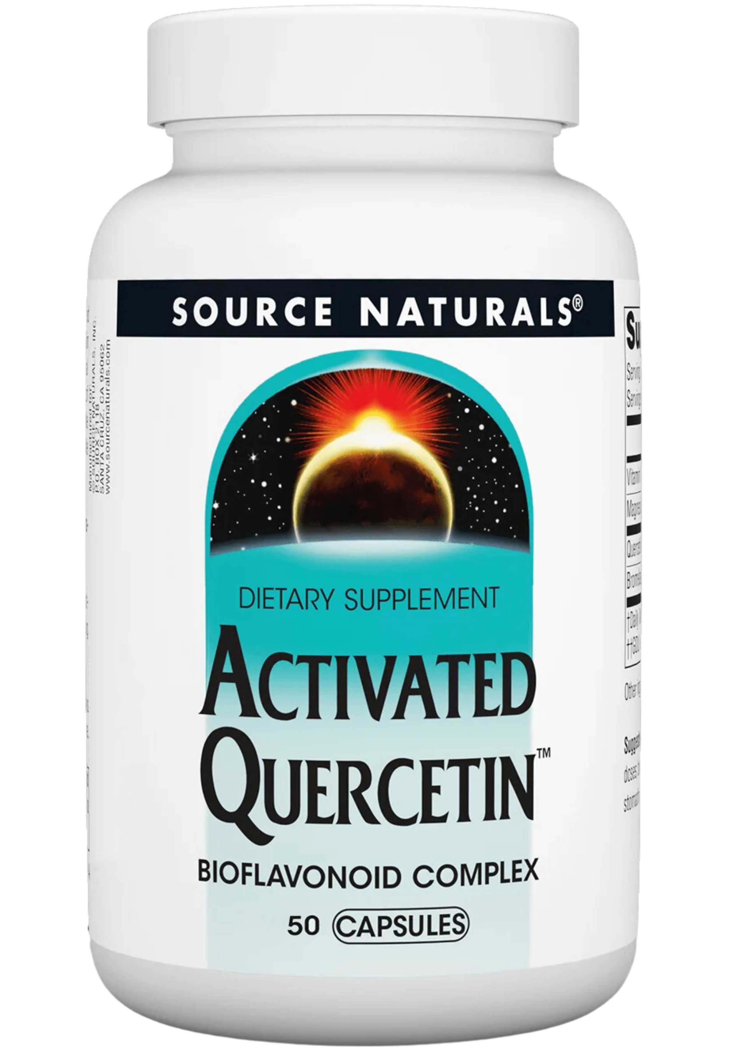Кверцетин Активований, Activated Quercetin, Source Naturals, 50 капсул