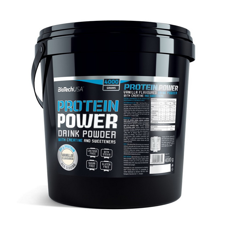 Протеїн сироватковий, BioTech Protein Power, 4 кг (Ваніль)