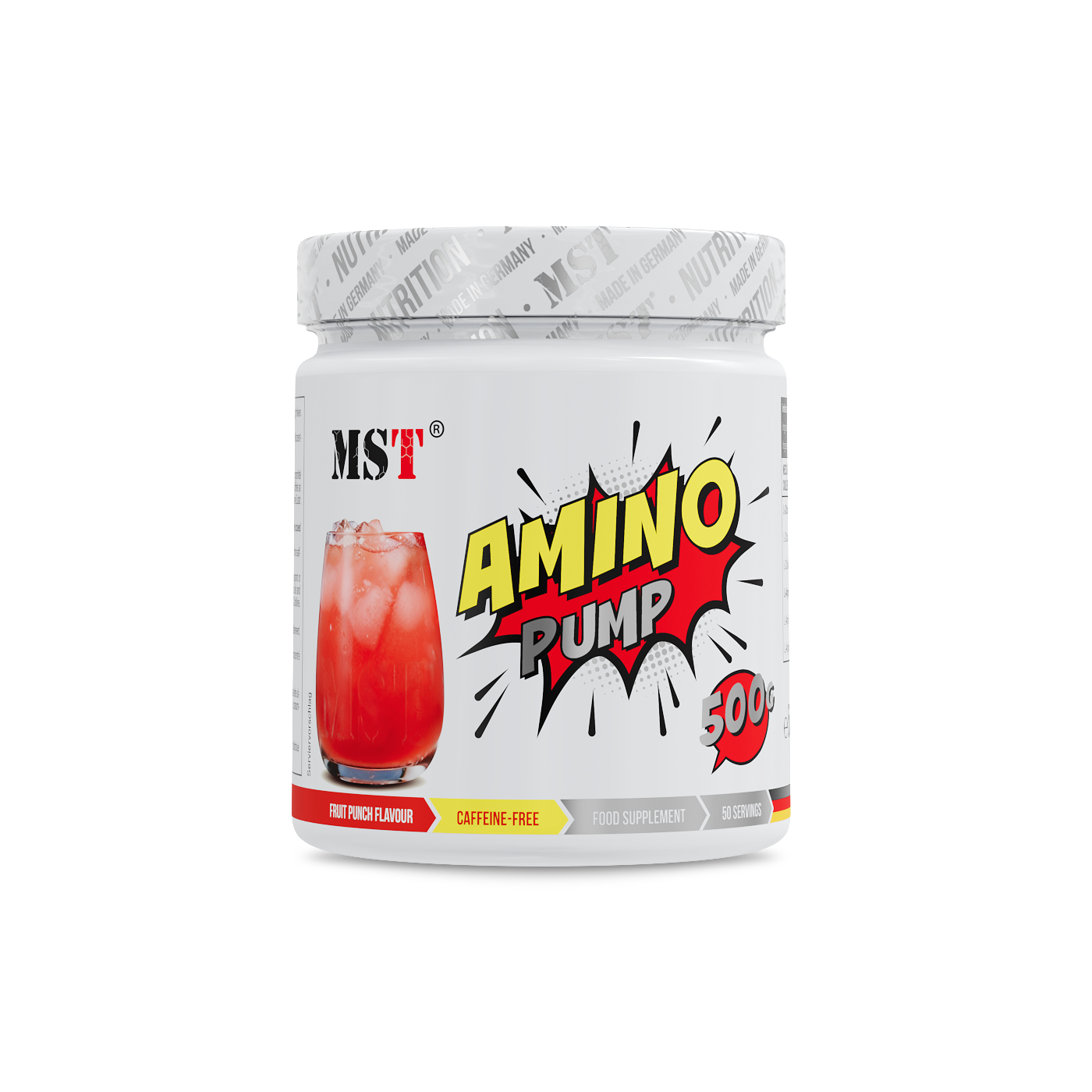 Амінокислотний комплекс для тренувань, MST Amino Pump, 500 г (Фруктовий пунш)