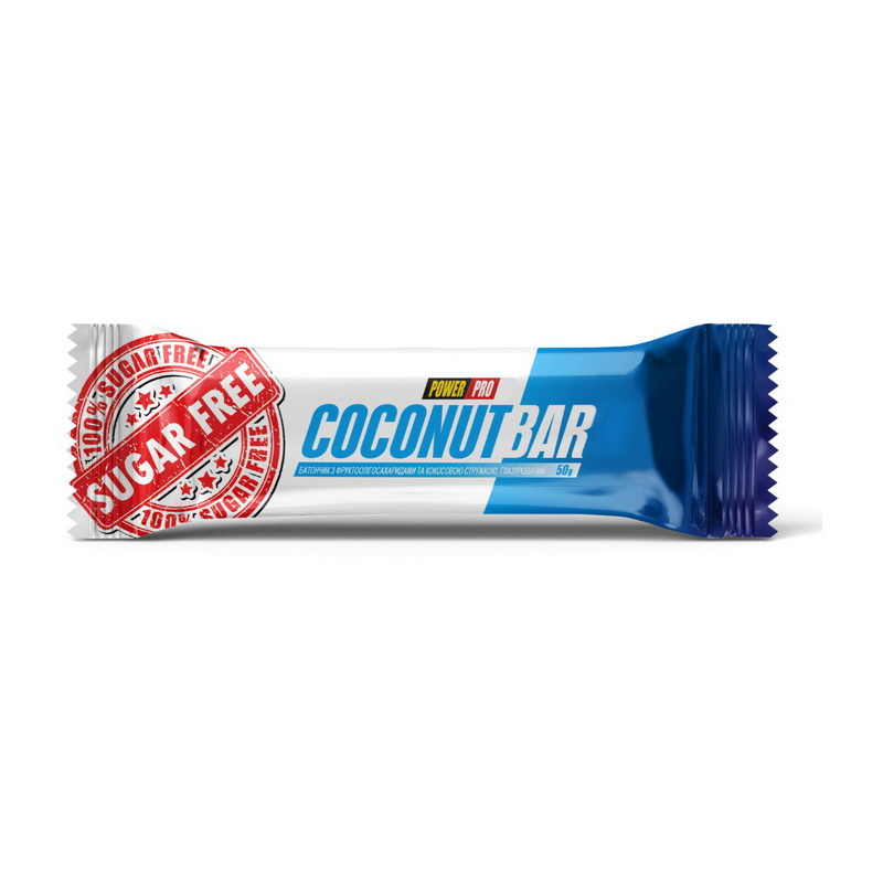 Протеїновий батончик, Power Pro Coconut Bar, 50 г (Кокос)