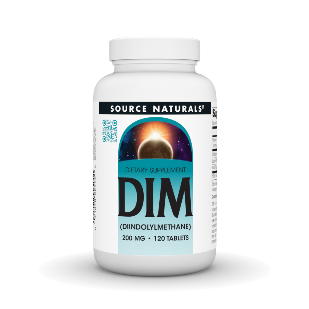 ДІМ (дііндолілметан), Source Naturals DIM, 200 мг, 120 таблеток