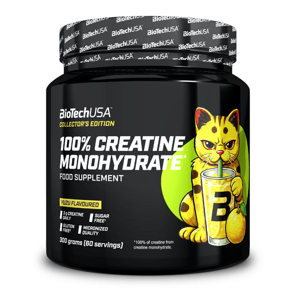 Креатин моногідрат, BioTech 100% Creatine Monohydrate, 300 г (Юдзу)