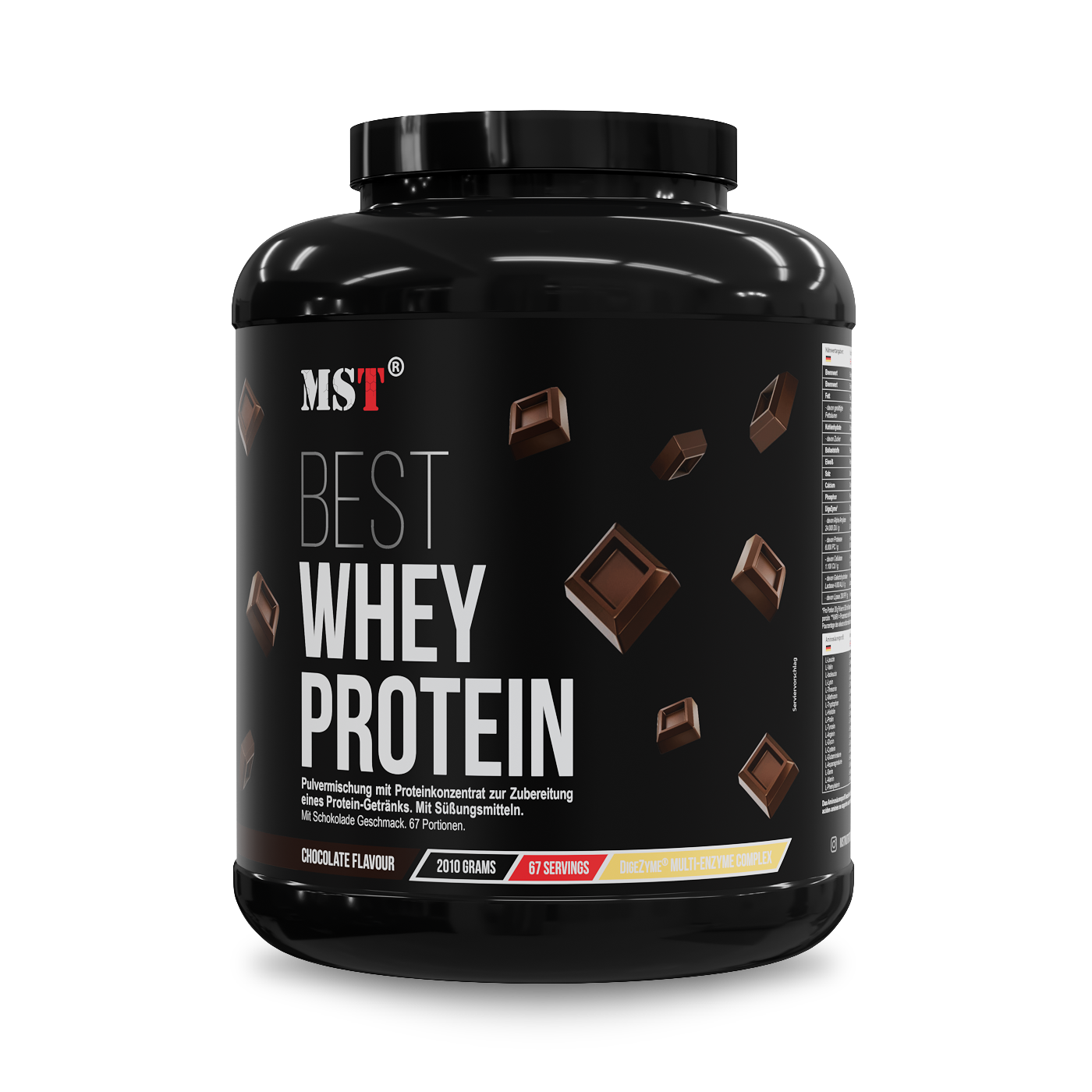 Сироватковий протеїн з ферментами, MST Best Whey Protein + Enzyme, 2010 г (Шоколад)