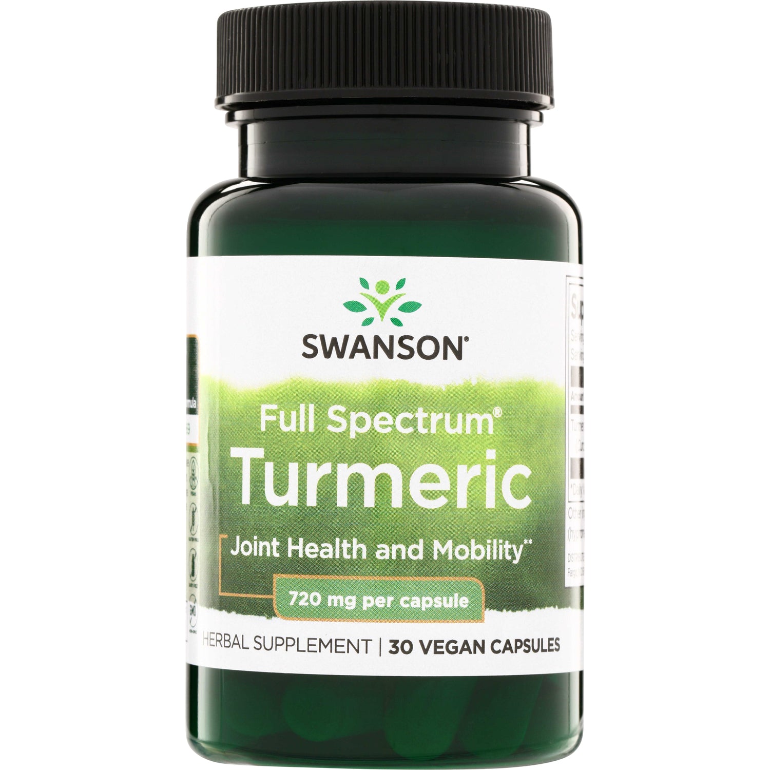 Куркума, Swanson Turmeric, 720 мг, 30 капсул