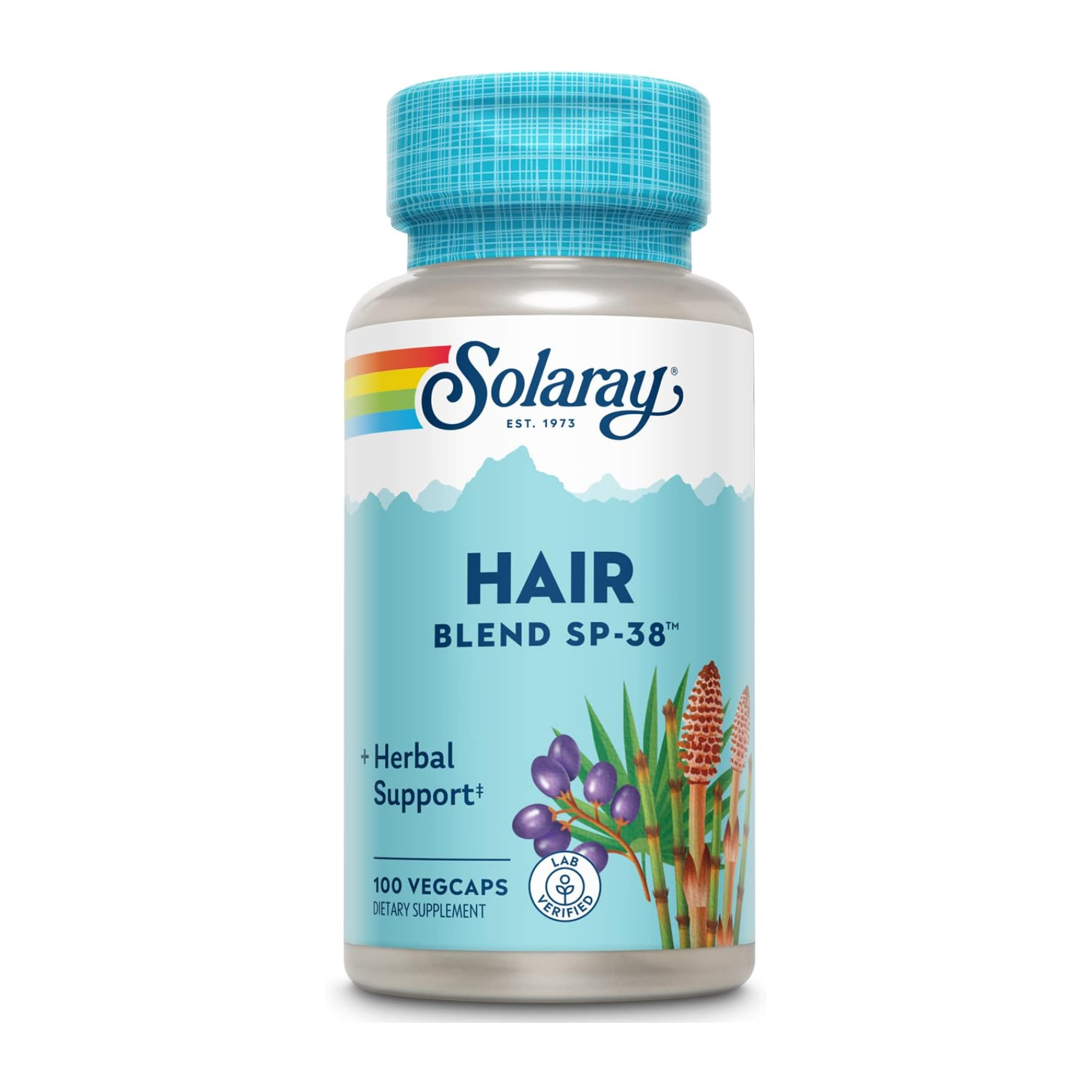 Комплекс для здоров'я волосся, Solaray Hair Blend SP-38, 100 вегетаріанських капсул