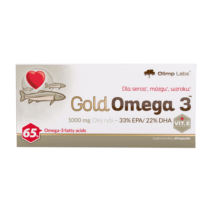 Омега-3 жирні кислоти, Olimp Nutrition Gold Omega 3 65%, 60 капсул