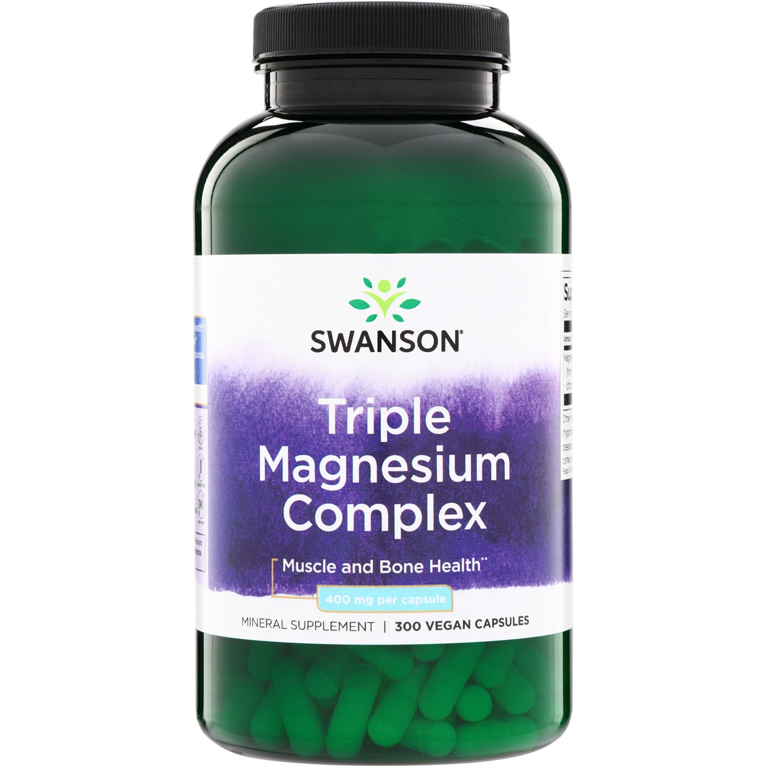 Комплекс магнію, Swanson Triple Magnesium Complex, 400 мг, 300 капсул