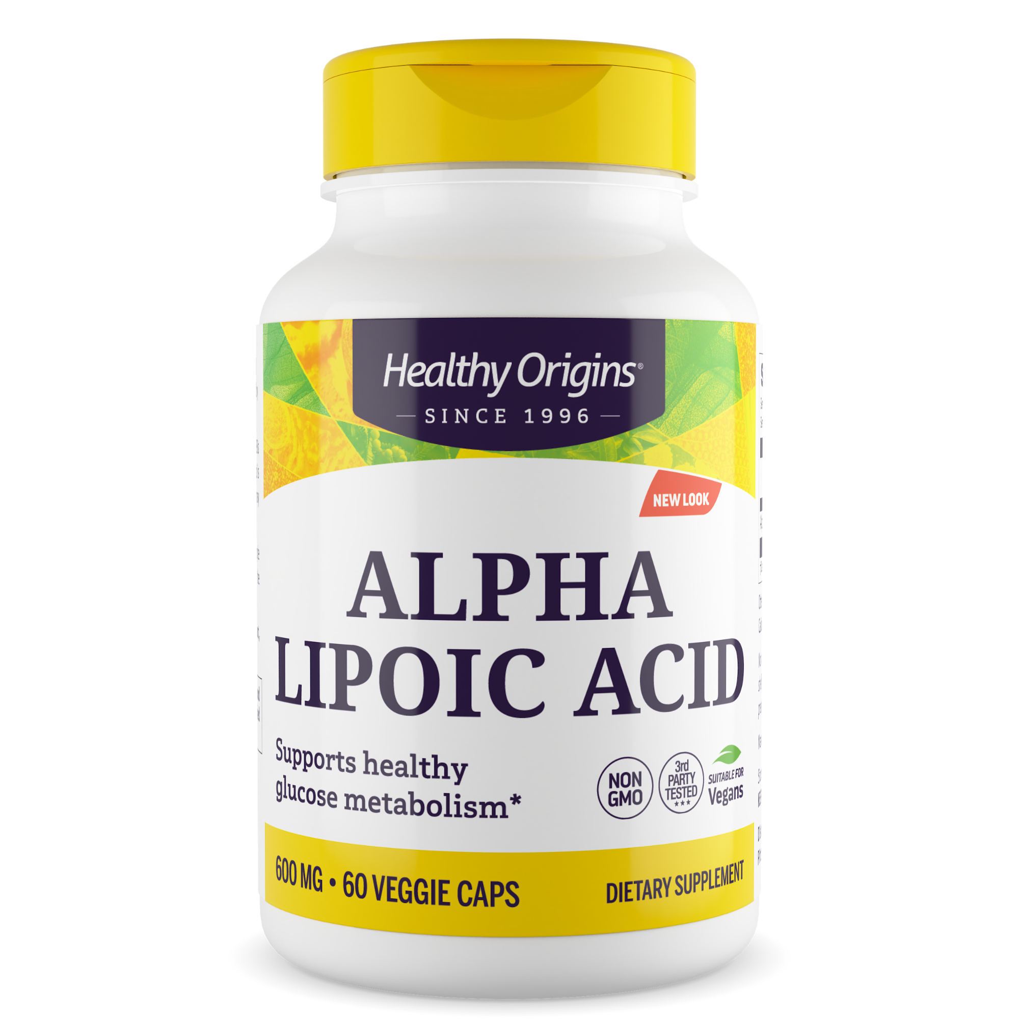 Альфа-ліпоєва кислота, Healthy Origins Alpha Lipoic Acid, 600 мг, 60 капсул