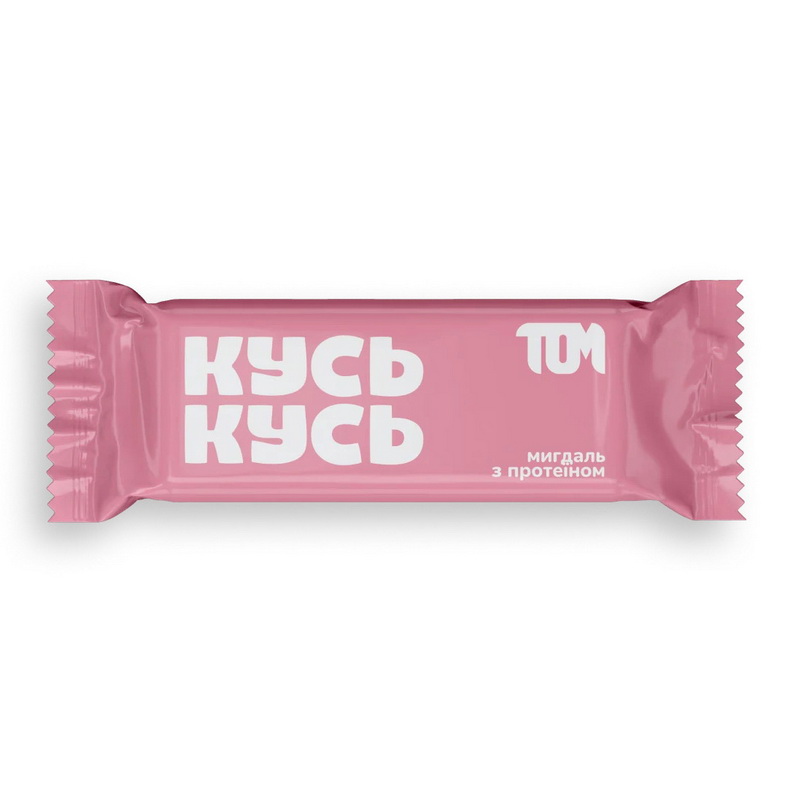 Протеїновий батончик з мигдалем, TOM peanut butter peanut butter, 45 г