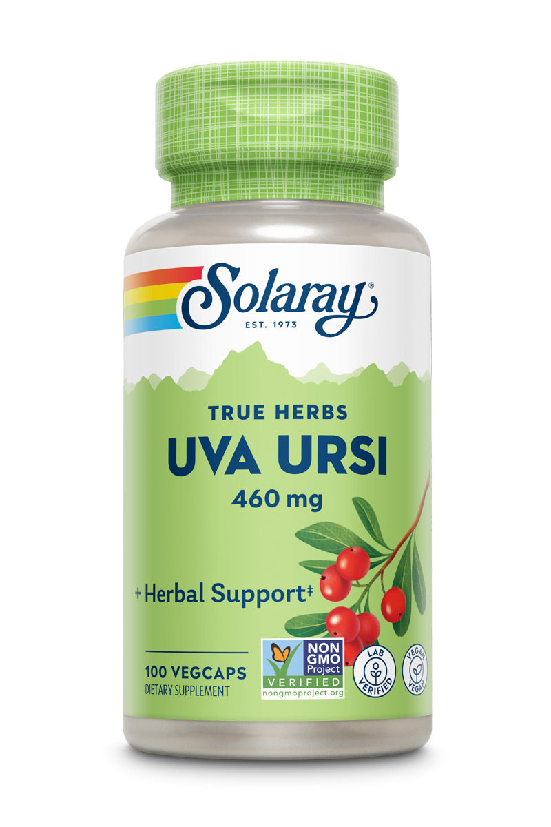 Ува урсі, Solaray Uva Ursi, 460 мг, 100 вегетаріанських капсул