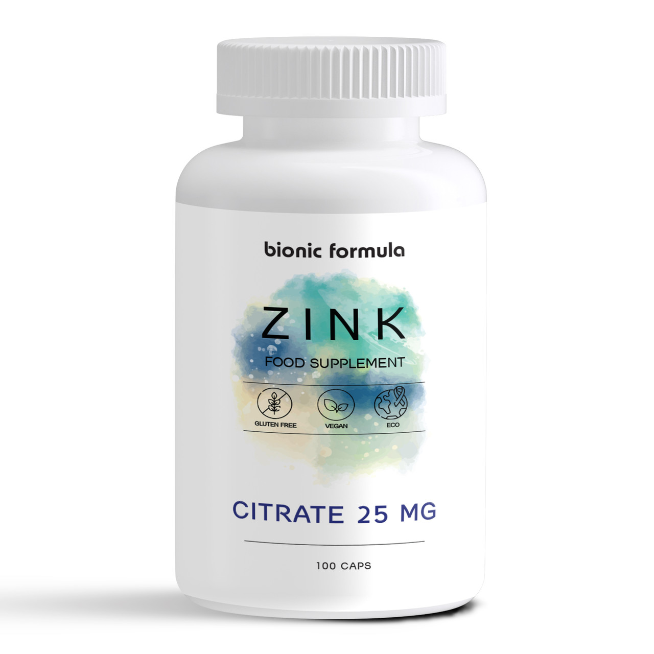 Цинк цитрат, Bionic formula Zinc Citrate, 25 мг, 100 капсул