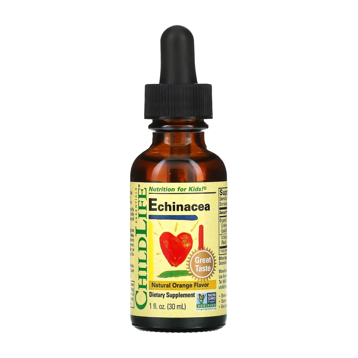 Рідка ехінацея, ChildLife Echinacea Liquid Drops, 30 мл (Апельсин)