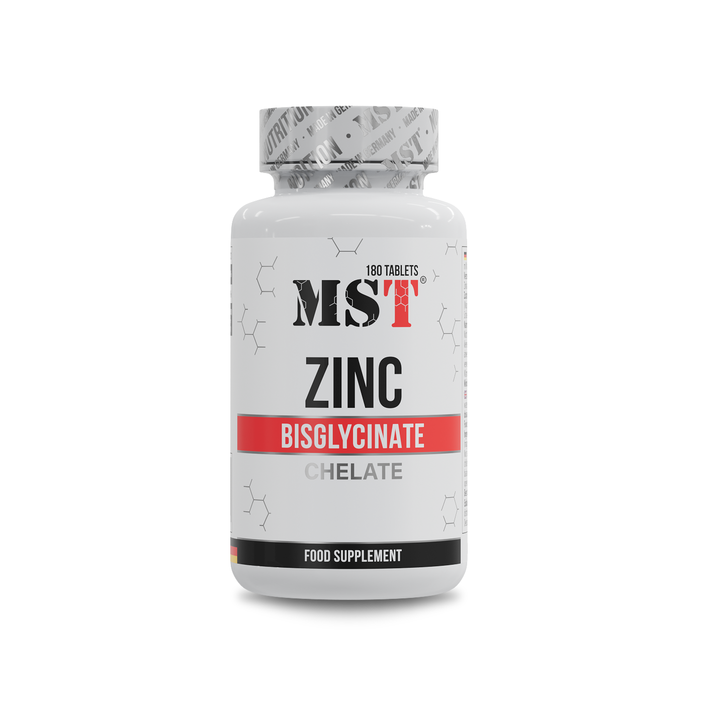 MST Zinc Bisglycinate Chelate 25 mg (180 tabs)