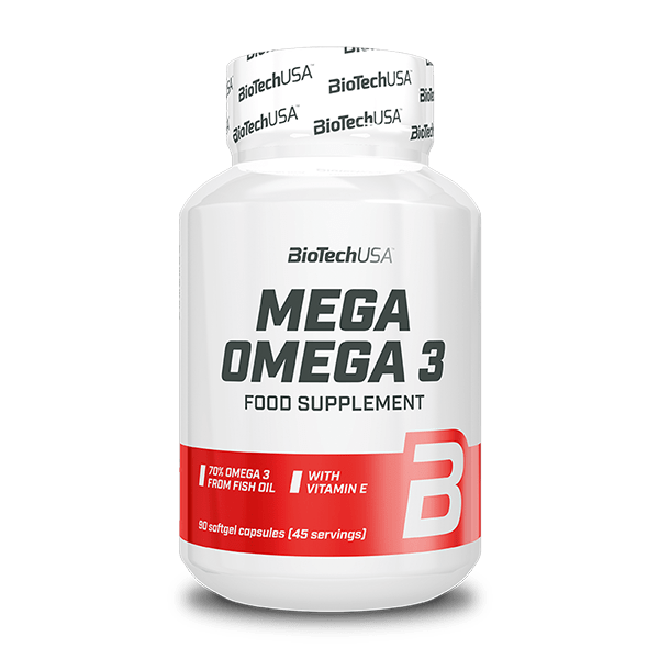 Омега-3 жирні кислоти, BioTech Mega Omega 3, 90 капсул