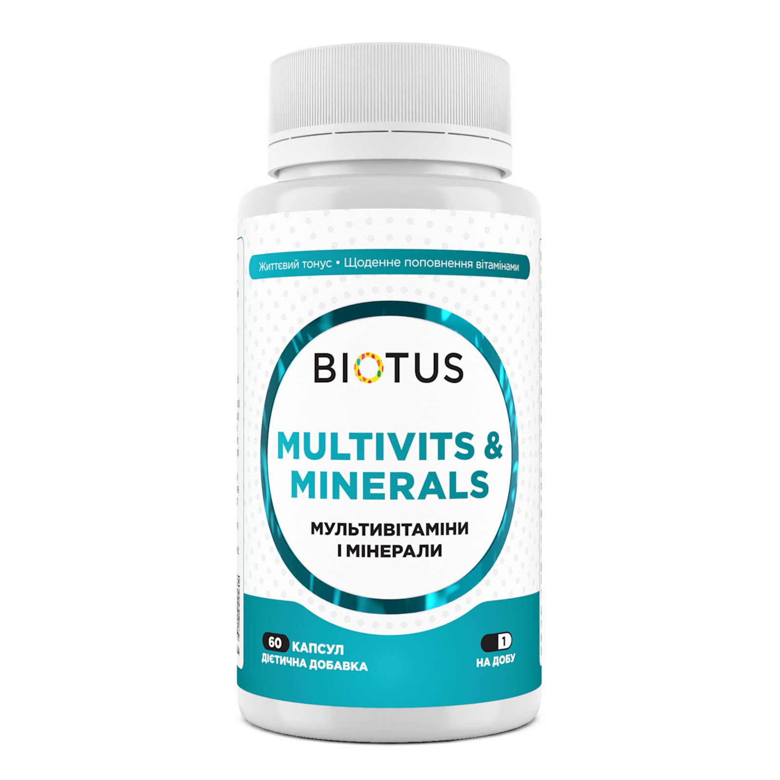 Мультивітаміни та мінерали, Biotus Multivits & Minerals, 60 капсул