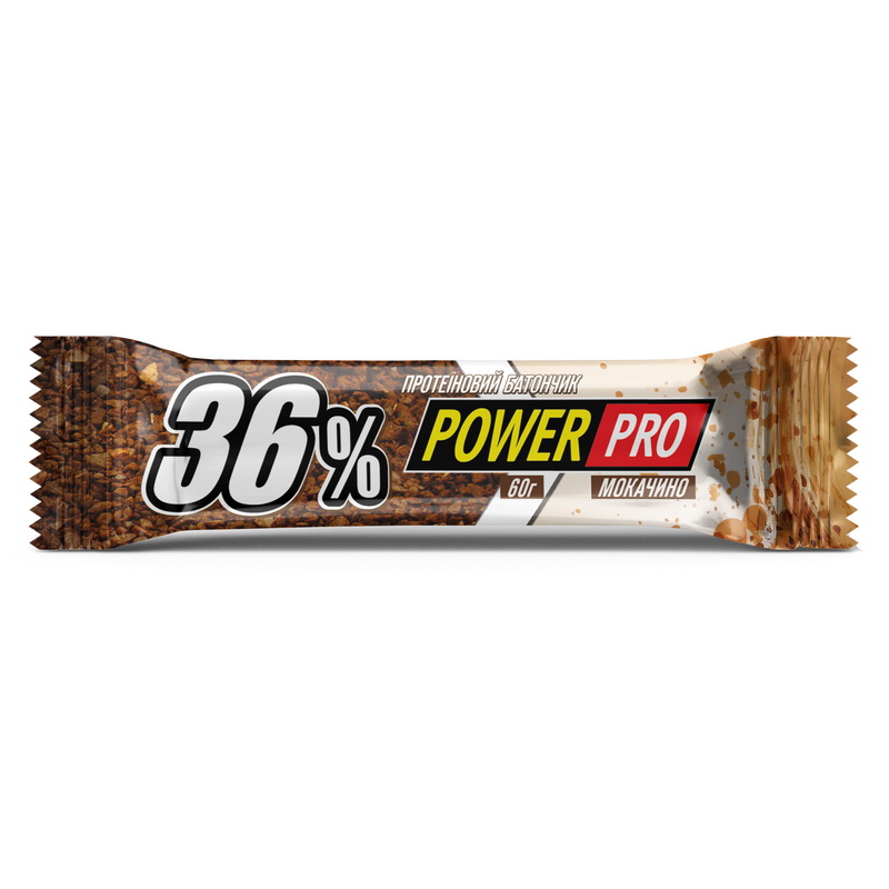 Протеїновий батончик, Power Pro 36%, 60 г (мокачино)