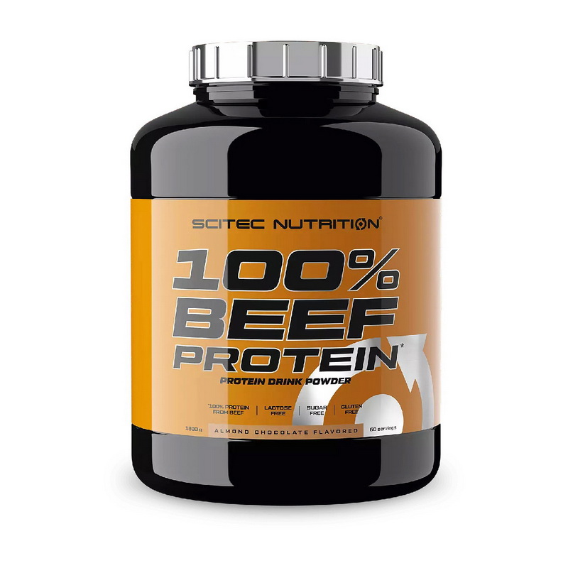 Говяжий протеин, Scitec Nutrition 100% Beef Protein, 1800 г (Карамель-банан)