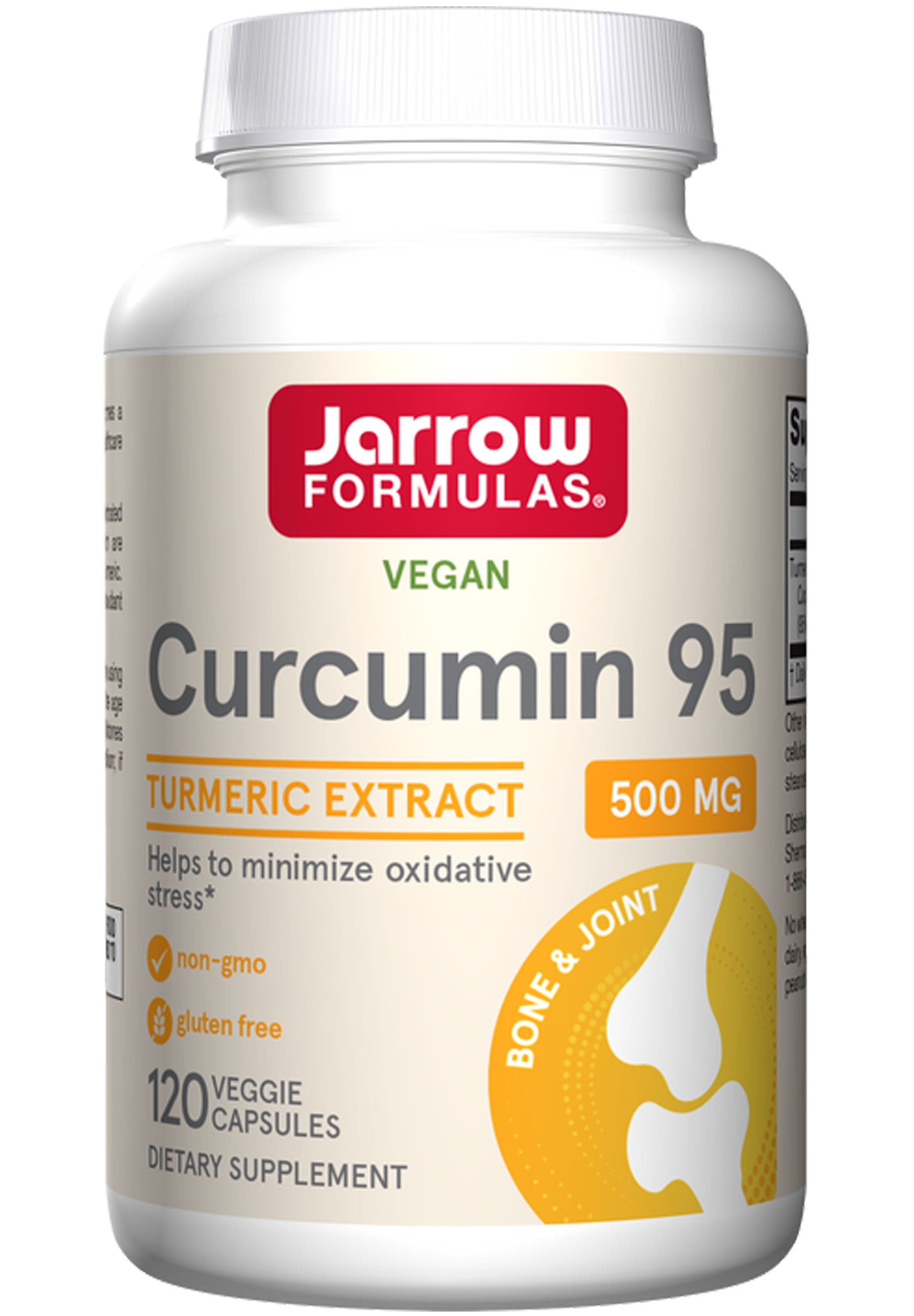 Куркумін, Jarrow Formulas Curcumin 95, 500 мг, 120 вегетаріанських капсул