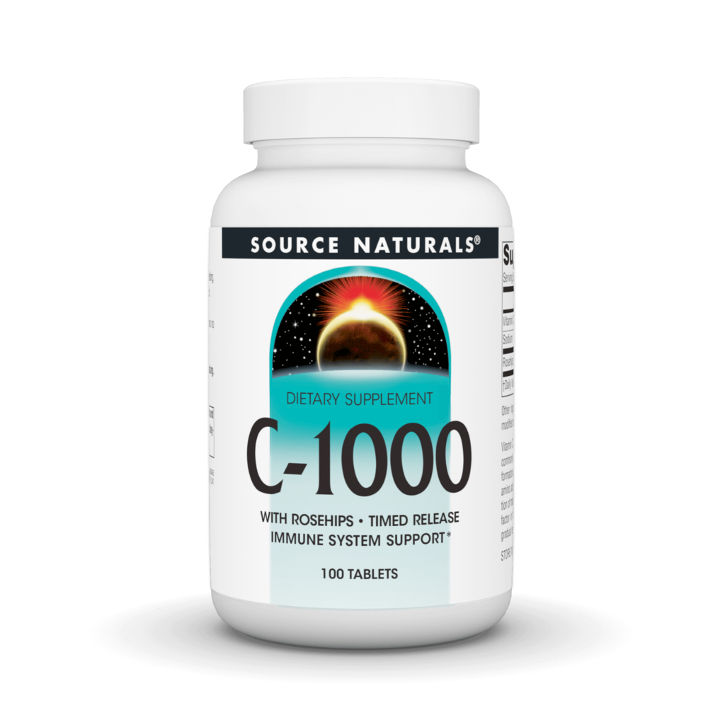 Вітамін С, Source Naturals C-1000, 1000 мг, 100 таблеток