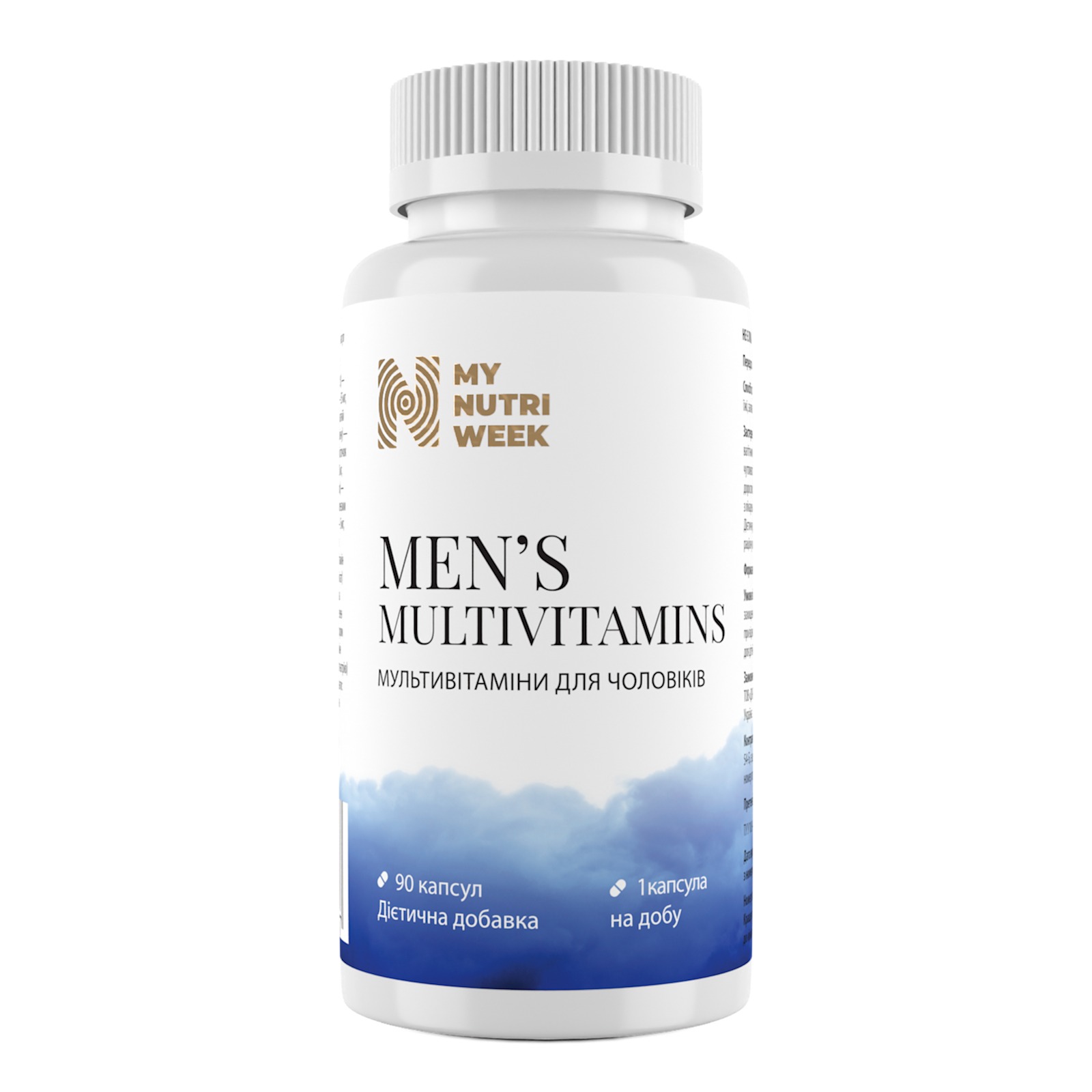 Мультивітаміни для чоловіків, My Nutri Week Men's Multivitamins, 90 капсул
