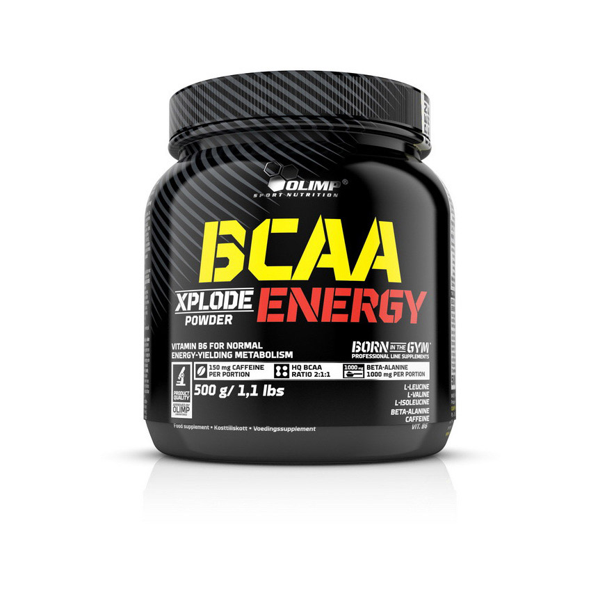 BCAA амінокислоти, Olimp Nutrition BCAA Xplode Energy, 500 г (Фруктовий пунш)