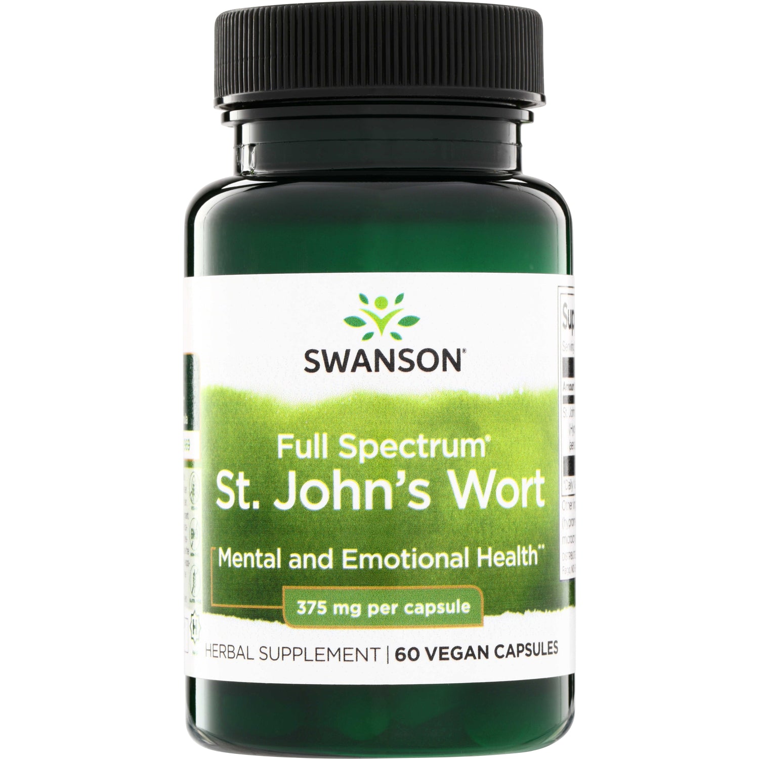 Звіробій, Swanson St. John's Wort, 375 мг, 60 капсул