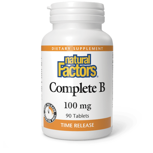 Комплекс вітамінів групи B, Natural Factors Complete B, 100 мг, 90 таблеток