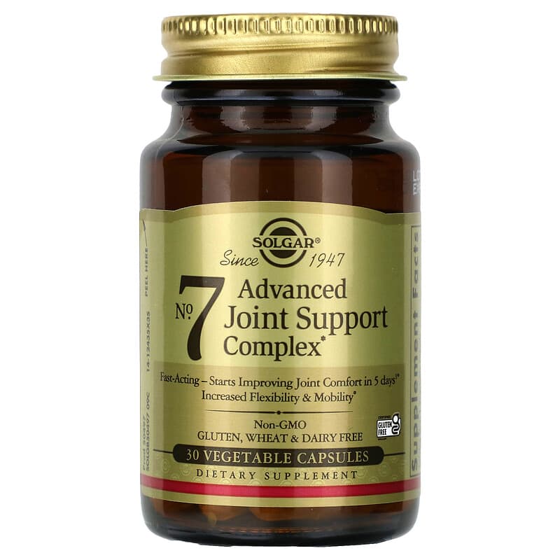 Зміцнення суглобів, No. 7, Joint Support & Comfort, Solgar, 30 вегетаріанських капсул