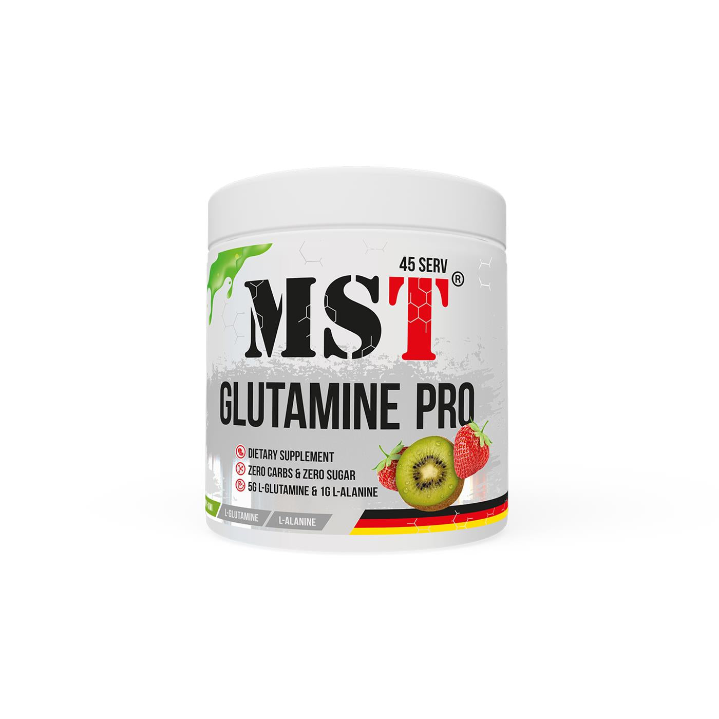 MST Glutamine Pro zero (315 g, strawberry-kiwi)