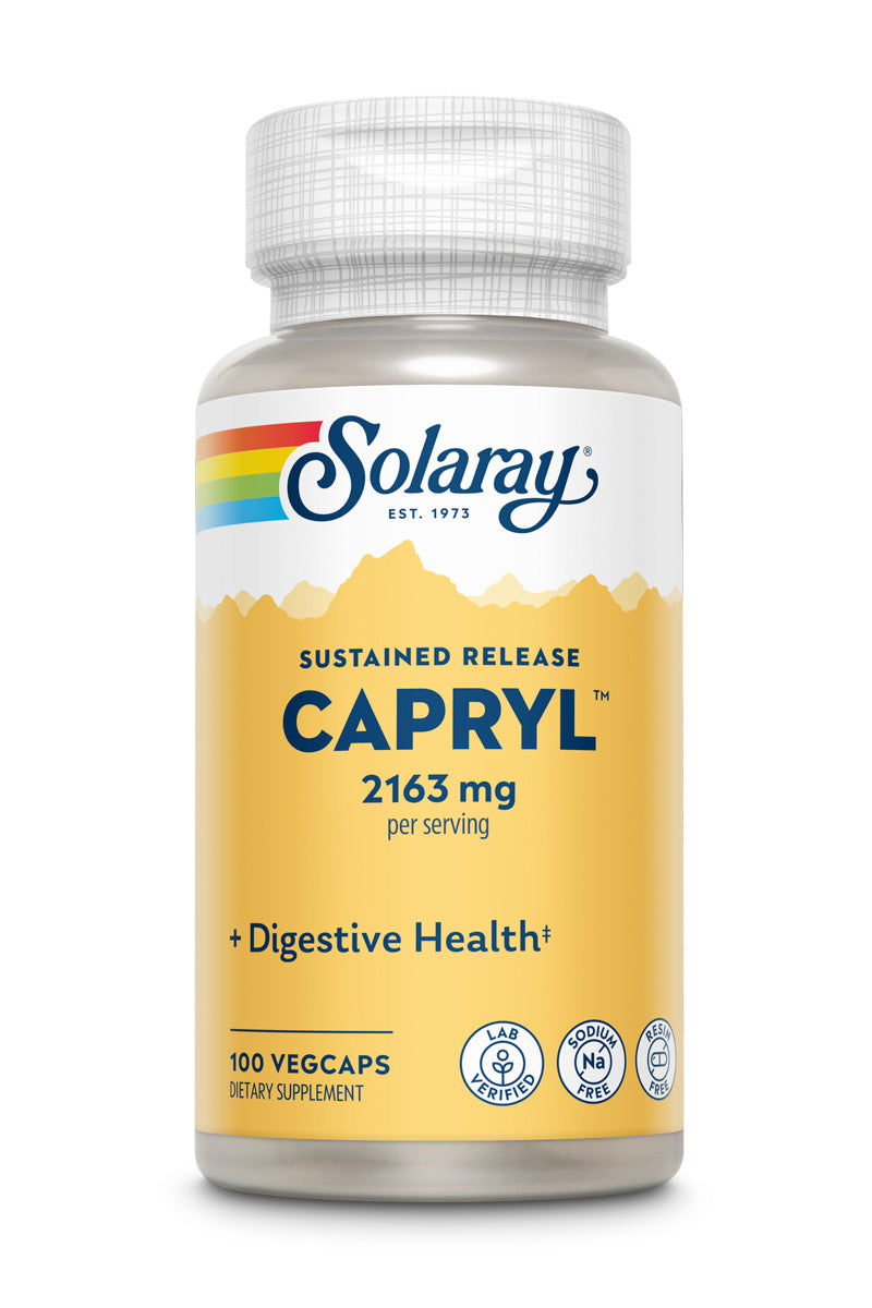 Каприлова кислота, Solaray Capryl, 2163 мг, 100 капсул