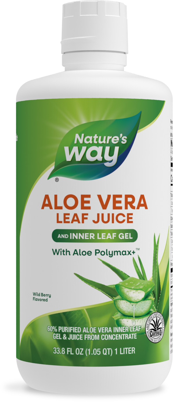 Гель та сік алое вера, Nature's Way Aloe Vera Gel & Juice, 1000 мл (Лісова ягода)