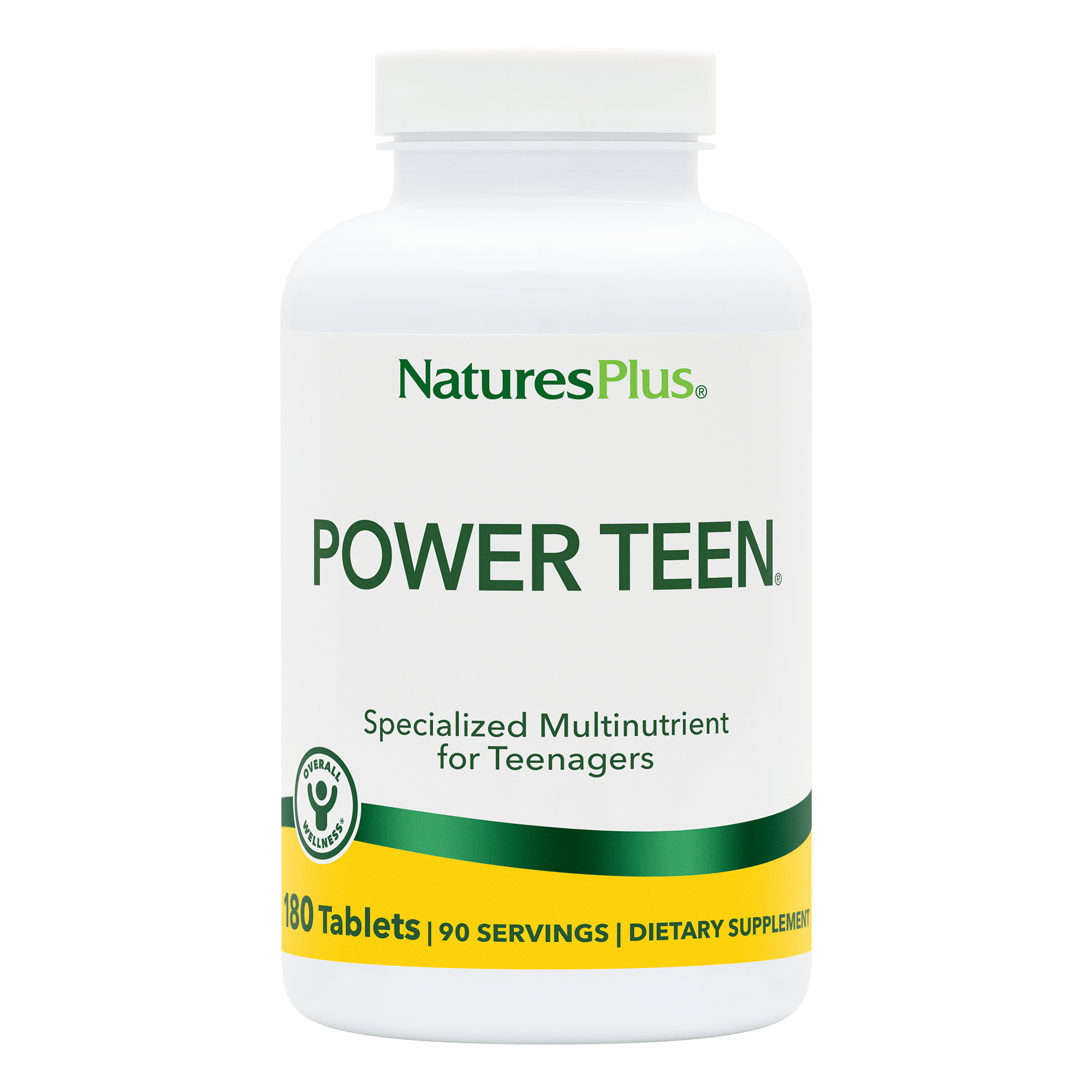 Мультивітаміни для підлітків, Natures Plus Power Teen, 180 таблеток